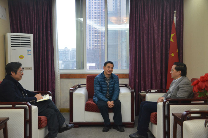 省残联党组书记、理事长毛大付会见乐山市政府副市长伍定一行