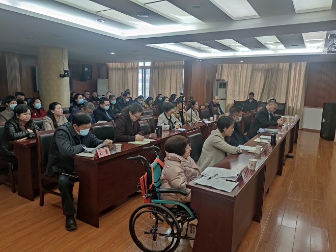 图：四川残疾人励志报告团4名成员到省残联作励志报告（四）