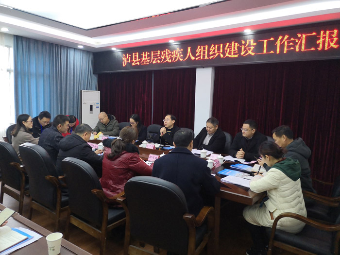 以召开座谈会方式了解泸县基层残疾人组织建设工作
