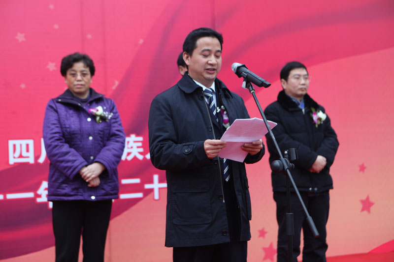 省残联党组书记、理事长毛大付在揭牌仪式上发表讲话